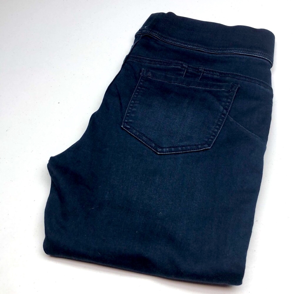 STRETCH RICKIS DARKWASH HIGH-RISE CROP JEANS 10/30x25 😎